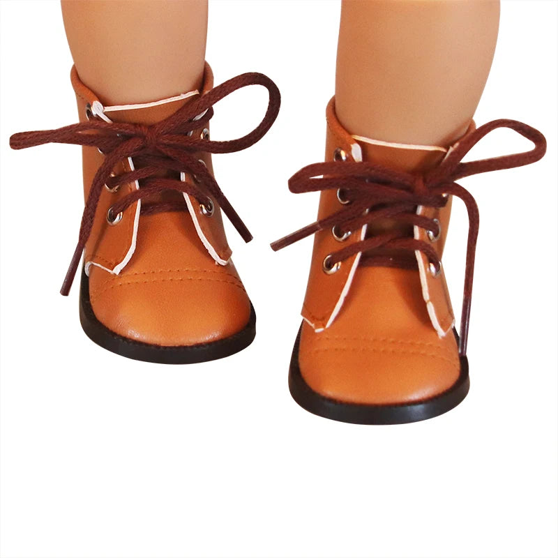 Lace Up Boots for 18 in Dolls