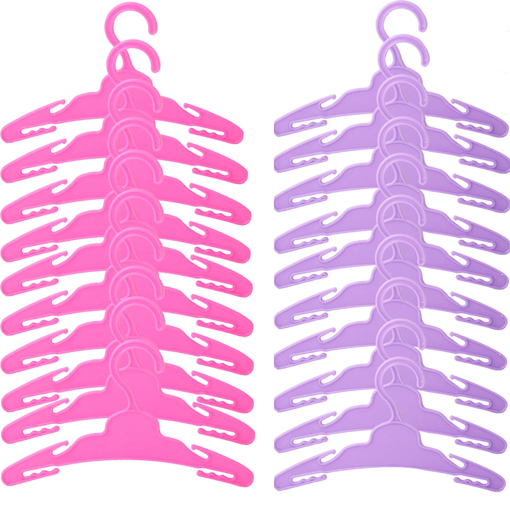 Plastic Hangers Packs for 18 in Dolls