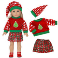 All Decked Out For Christmas Outfit Set for 18 in Dolls