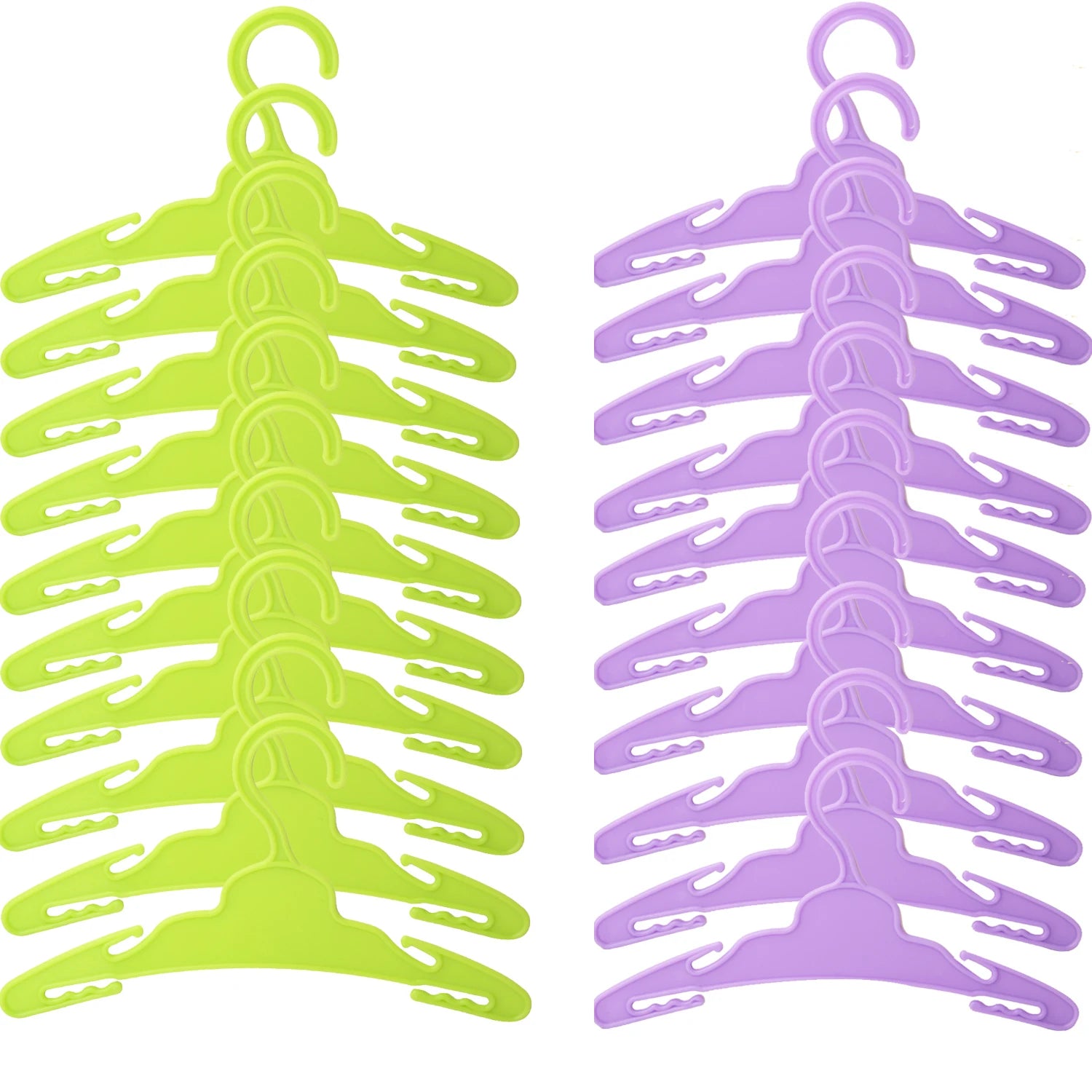 Plastic Hangers Packs for 18 in Dolls