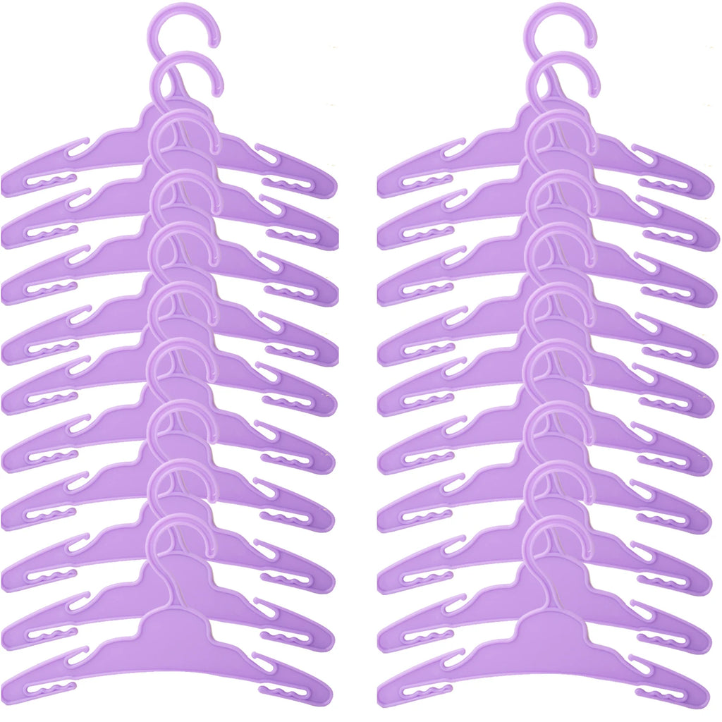 Plastic Hangers Packs for 18 in Dolls