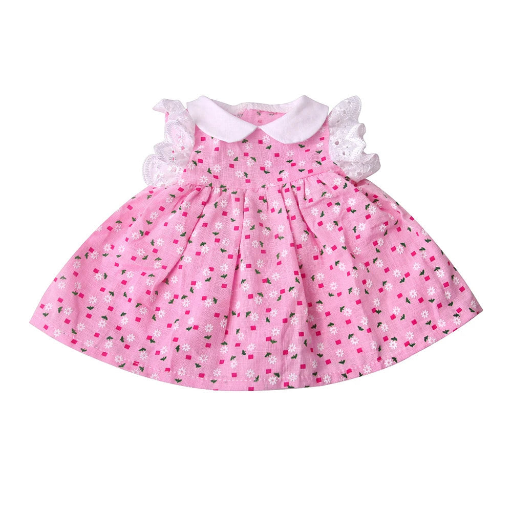 Pink Floral Babydoll-Style Dress for 18 Inch Dolls