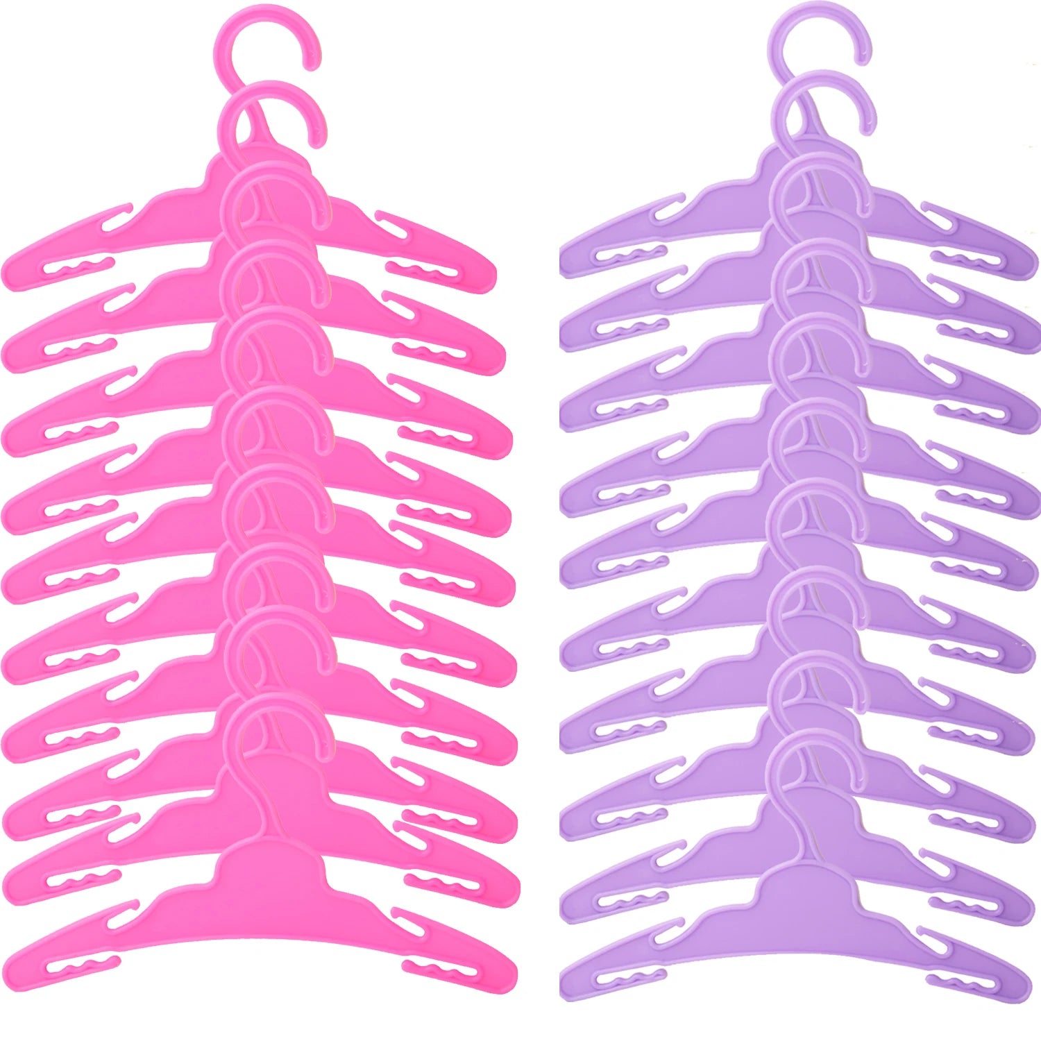 Plastic Hangers Packs for 18 in Dolls