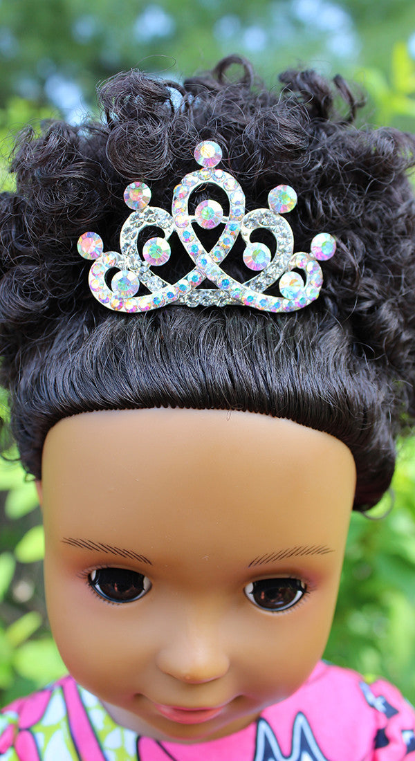 Dazzling Rhinestone Tiara for 18 inch dolls